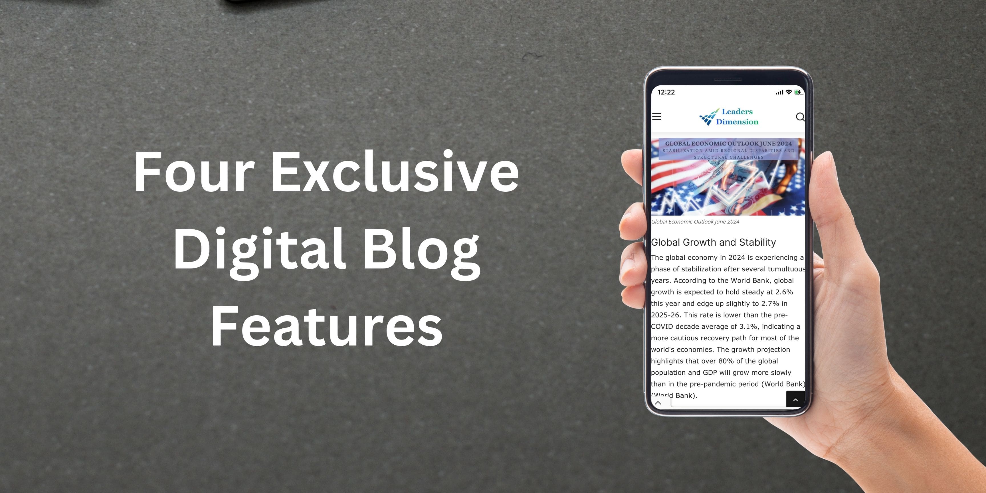 Four exclusive digital blog features